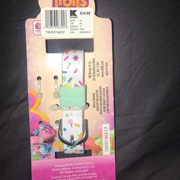 Trolls LCD watch with charms - Picture 2 of 2